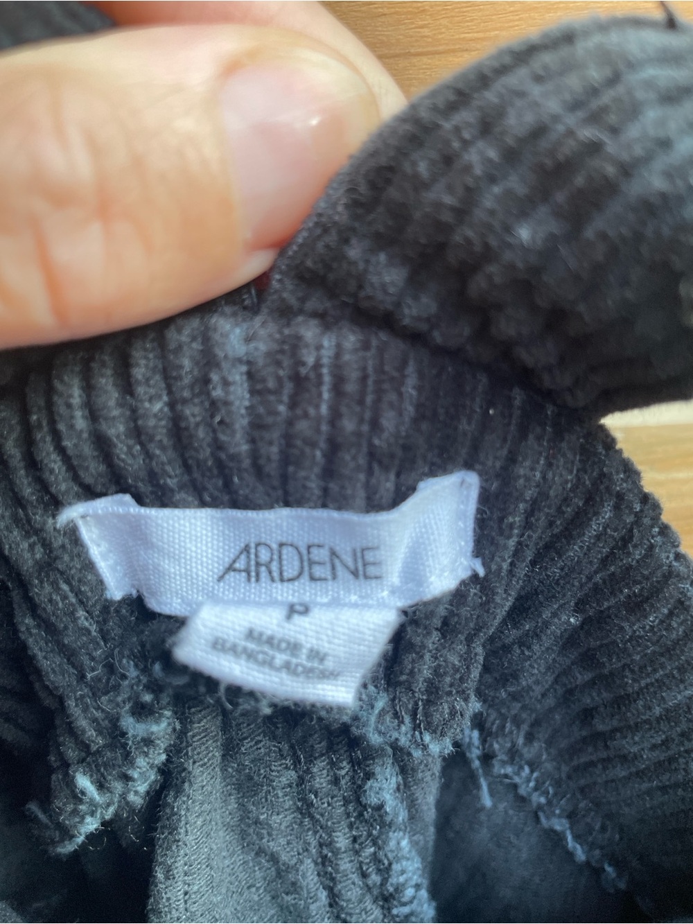 Ardene Black Corduroy Pinafore Romper size small - Picture 4 of 9